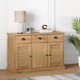 Buffet avec tiroirs VIGO 113x40x75 cm bois massif de pin