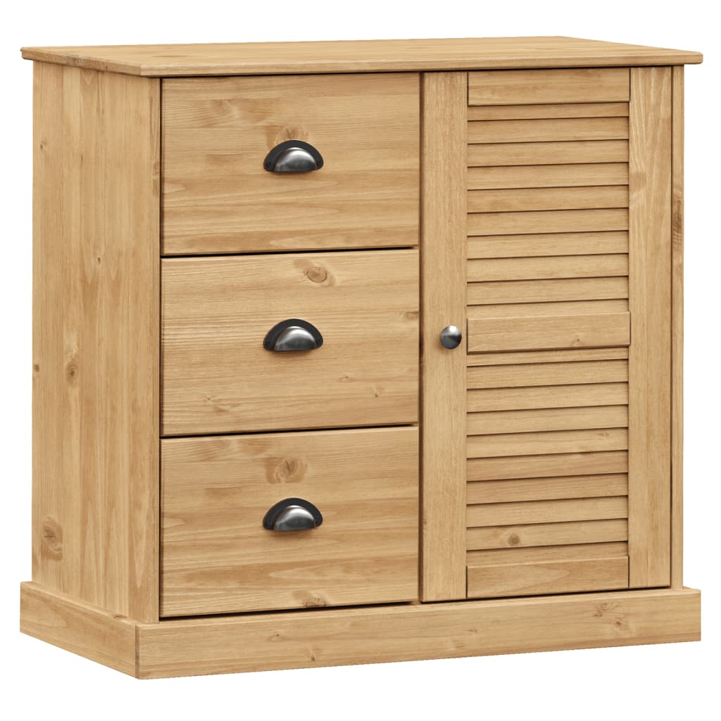 Buffet avec tiroirs VIGO 78x40x75 cm bois massif de pin