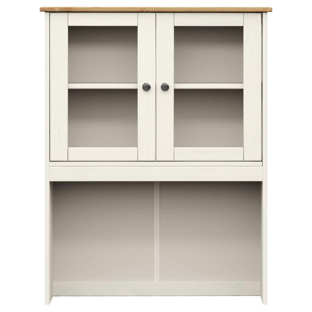 Dessus de commode VIGO blanc 78x30x100 cm bois massif de pin