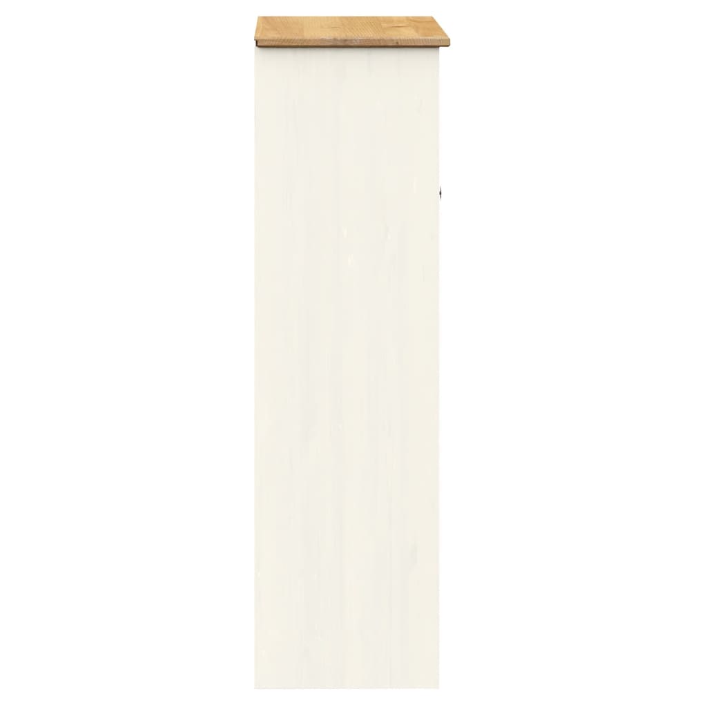 Dessus de commode VIGO blanc 78x30x100 cm bois massif de pin