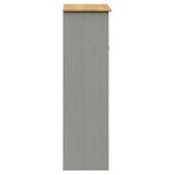 Dessus de commode VIGO gris 78x30x100 cm bois massif de pin