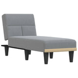 Chaise longue gris clair tissu