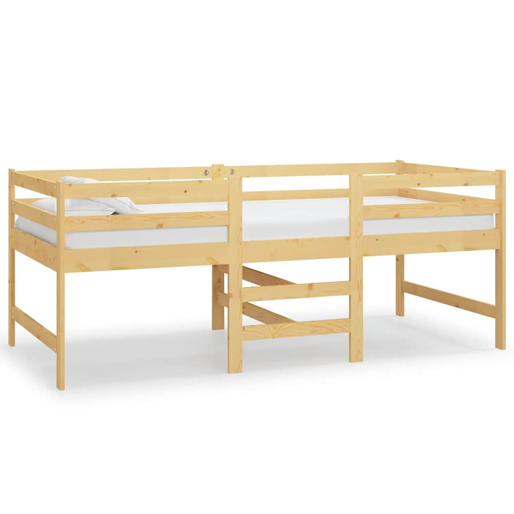 Bed frame without mattress 90x200 cm solid pine wood