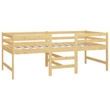 Bed frame without mattress 90x200 cm solid pine wood