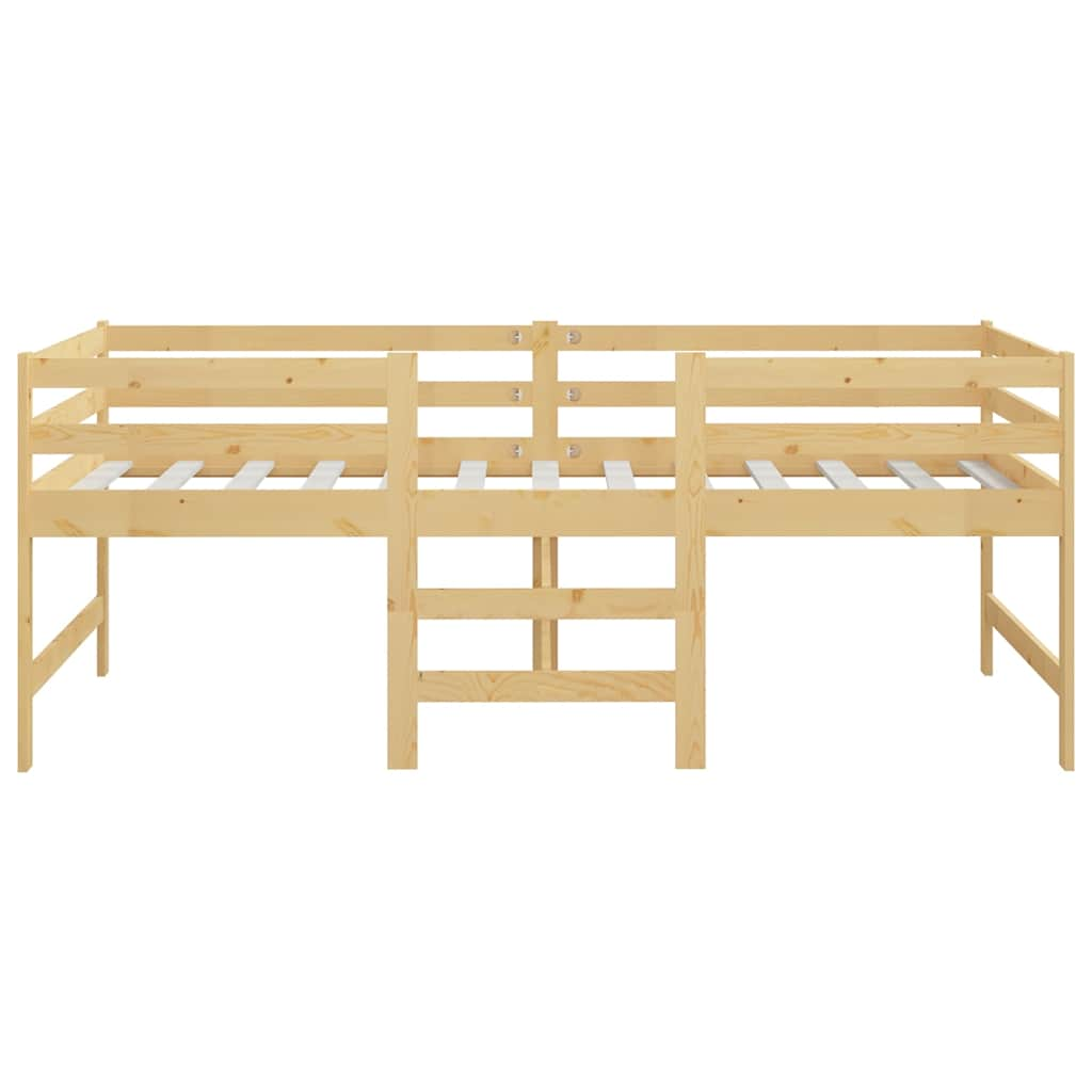 Bed frame without mattress 90x200 cm solid pine wood