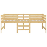 Bed frame without mattress 90x200 cm solid pine wood