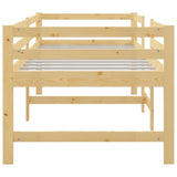 Bed frame without mattress 90x200 cm solid pine wood