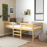 Bed frame without mattress 90x200 cm solid pine wood