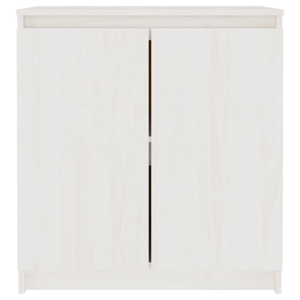 Armoire latérale blanc 60x36x65 cm bois de pin massif