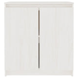 Armoire latérale blanc 60x36x65 cm bois de pin massif