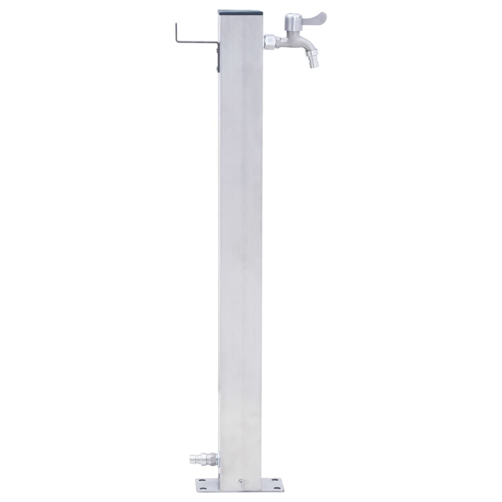 Garden water column 60 cm stainless steel square