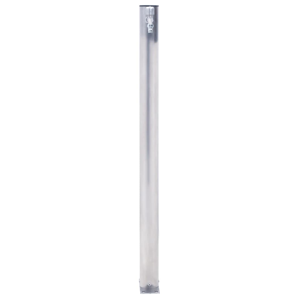 Garden water column 80 cm stainless steel round