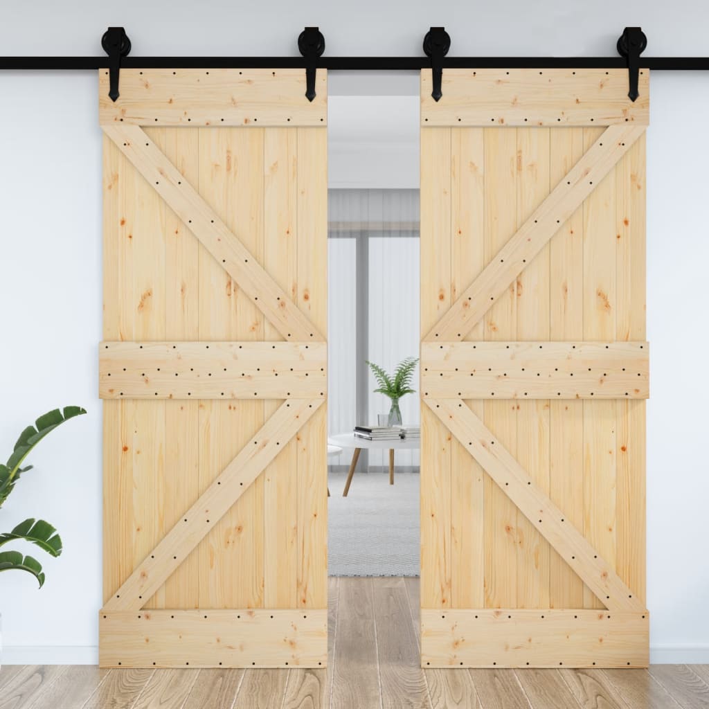 Porte NARVIK 95x210 cm bois massif de pin