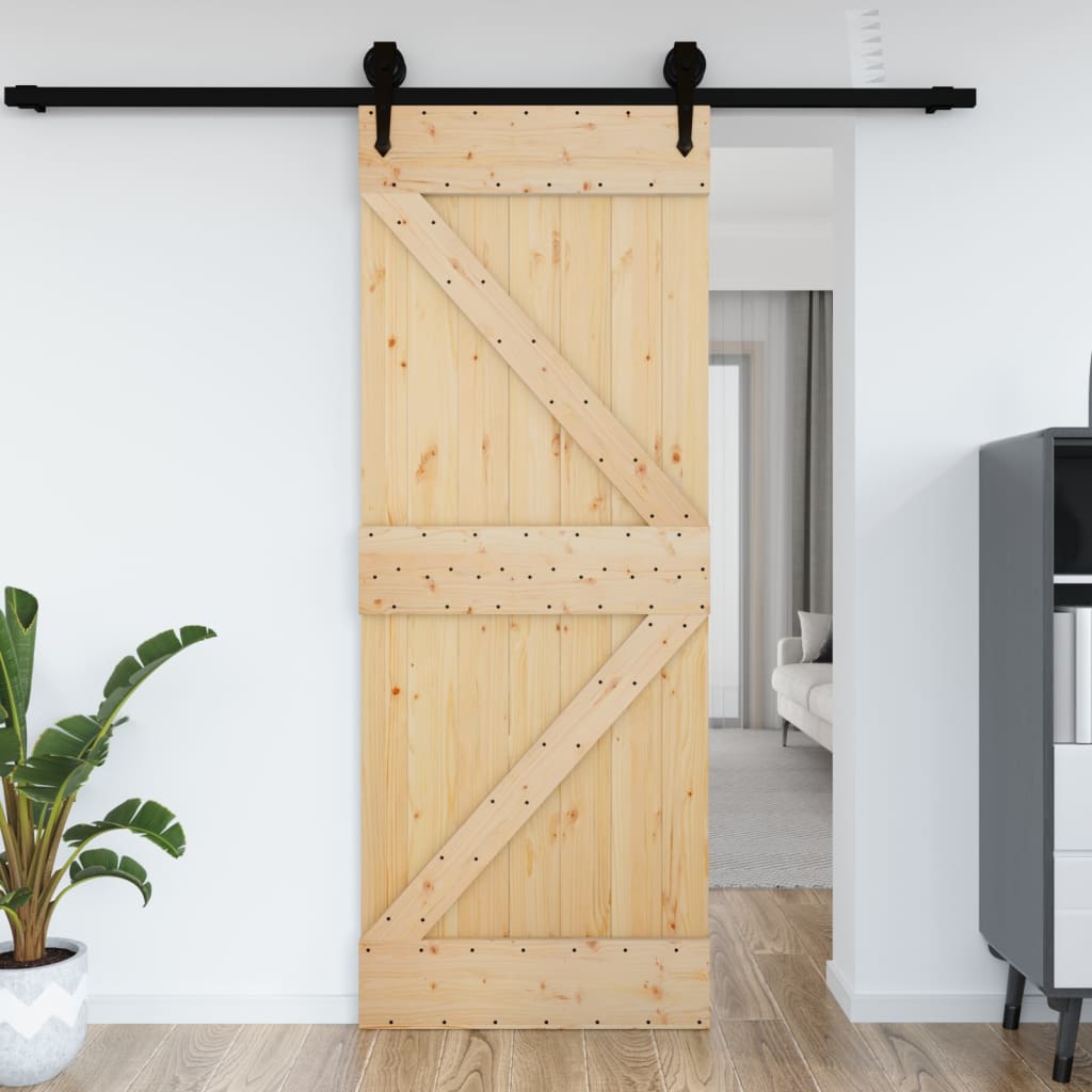 Porte NARVIK 95x210 cm bois massif de pin