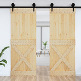 Porte NARVIK 85x210 cm bois massif de pin