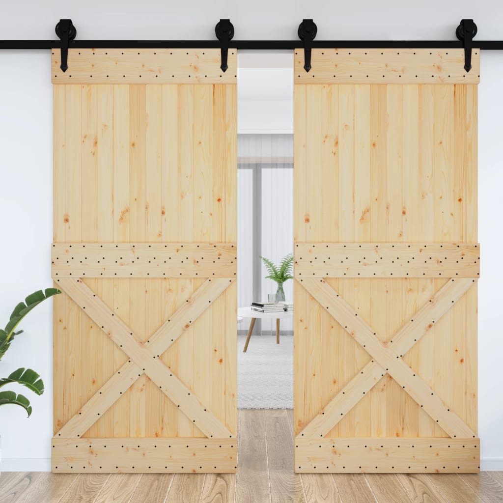 Porte NARVIK 100x210 cm bois massif de pin