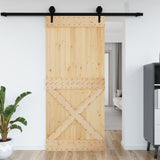 Porte NARVIK 100x210 cm bois massif de pin