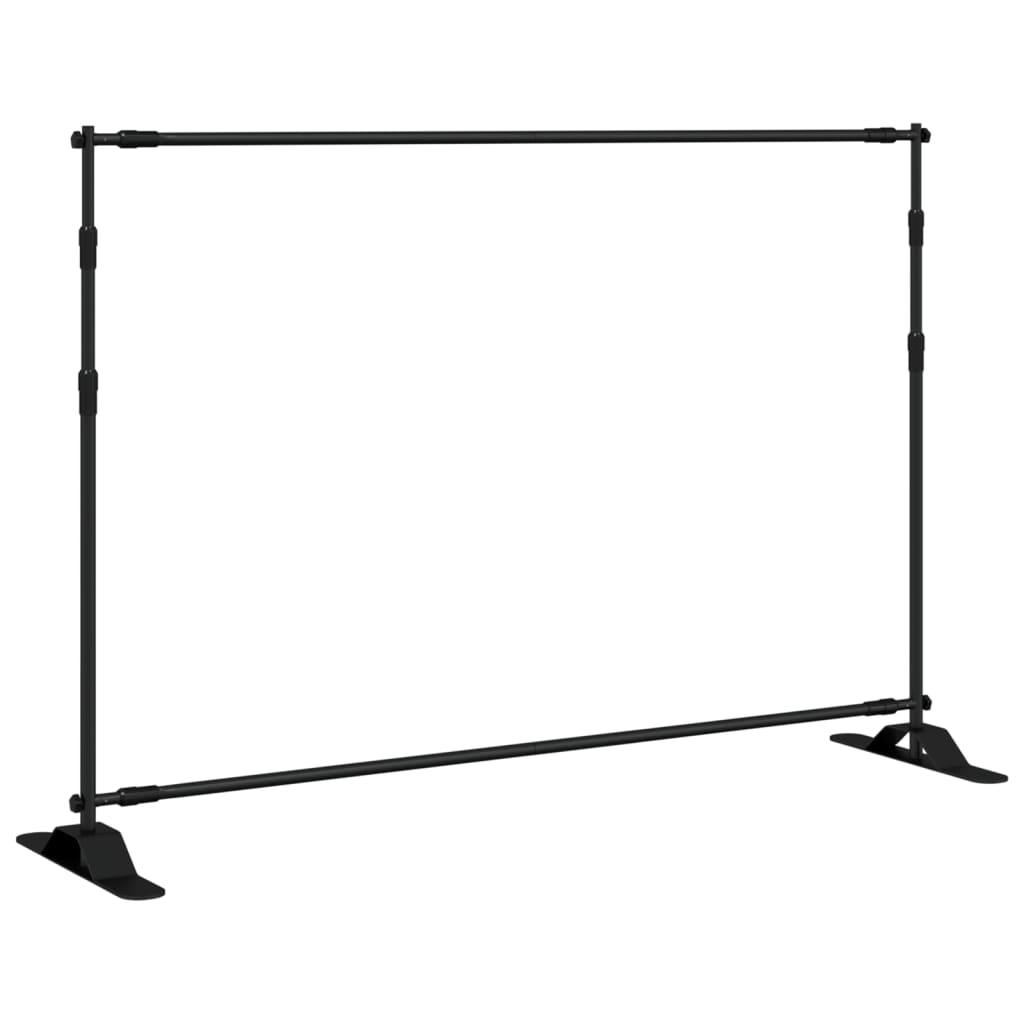 Backdrop Stands 2 pcs Black 305x243cm Steel