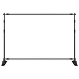 Backdrop Stands 2 pcs Black 305x243cm Steel