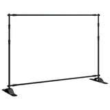 Backdrop Stands 2 pcs Black 305x243cm Steel