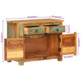 Buffet 68x35x55 cm bois massif de récupération