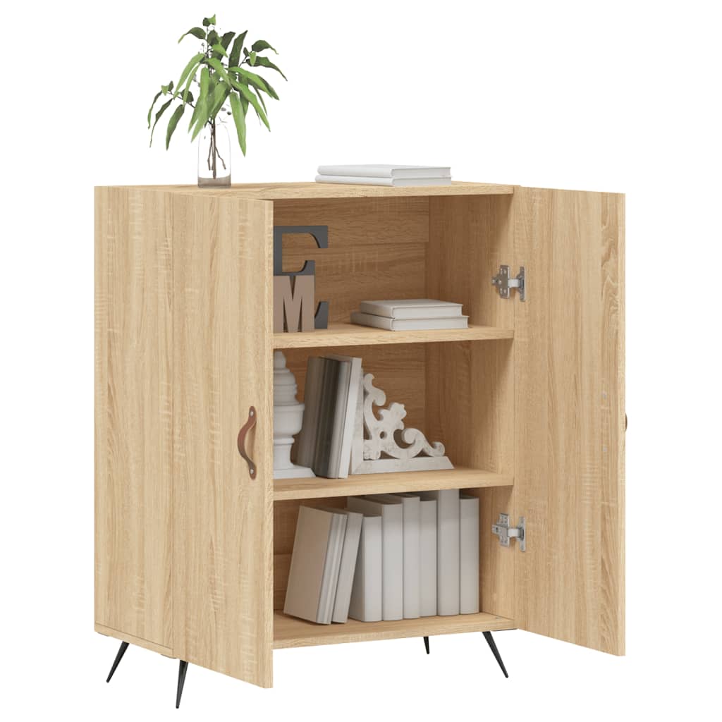 Buffet chêne sonoma 69,5x34x90 cm bois d'ingénierie