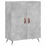 Buffet gris béton 69,5x34x90 cm bois d'ingénierie