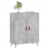 Buffet gris béton 69,5x34x90 cm bois d'ingénierie