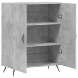 Buffet gris béton 69,5x34x90 cm bois d'ingénierie