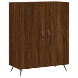 Buffet chêne marron 69,5x34x90 cm bois d'ingénierie