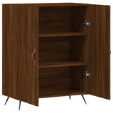 Buffet chêne marron 69,5x34x90 cm bois d'ingénierie