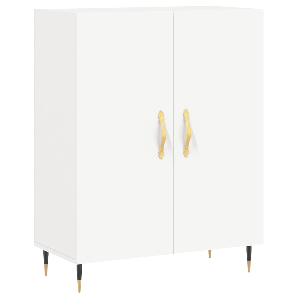 Buffet blanc 69,5x34x90 cm bois d'ingénierie