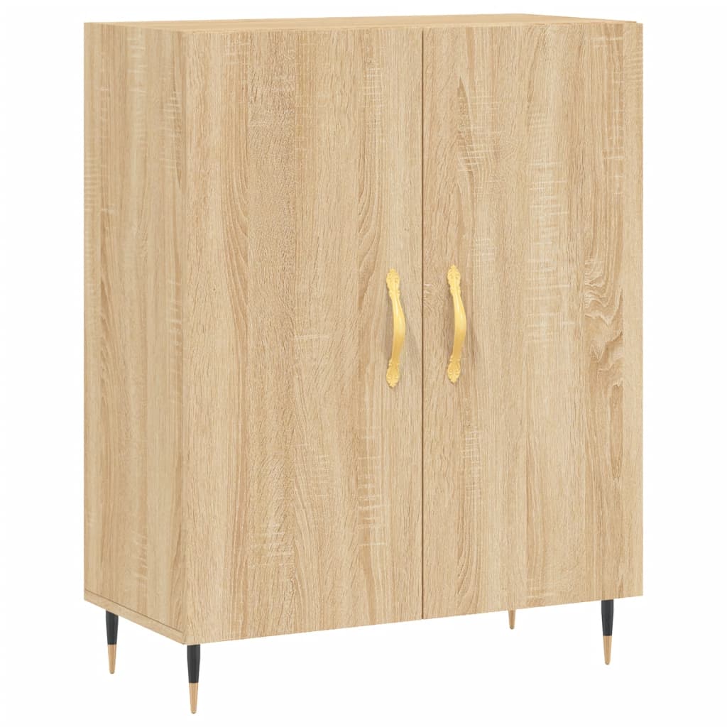 Buffet chêne sonoma 69,5x34x90 cm bois d'ingénierie