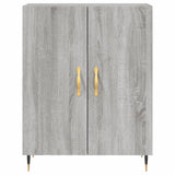 Sonoma graues Sideboard 69,5 x 34 x 90 cm, Holzwerkstoff