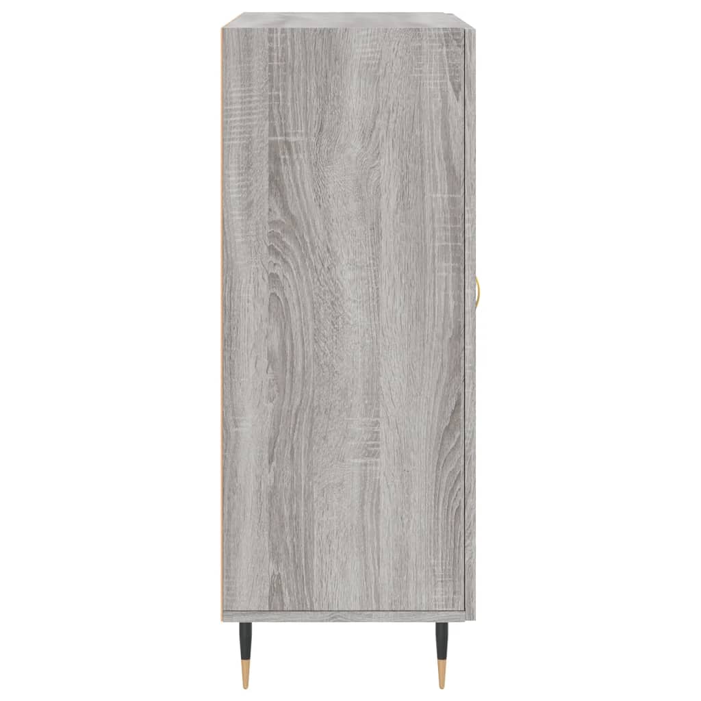 Sonoma graues Sideboard 69,5 x 34 x 90 cm, Holzwerkstoff