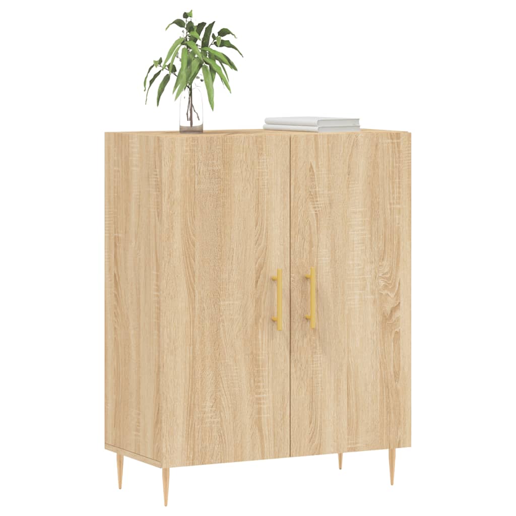 Buffet chêne sonoma 69,5x34x90 cm bois d'ingénierie