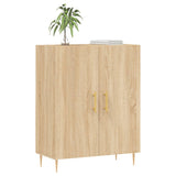 Buffet chêne sonoma 69,5x34x90 cm bois d'ingénierie