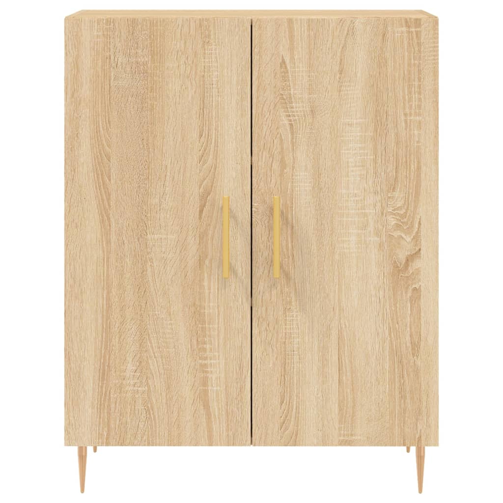 Buffet chêne sonoma 69,5x34x90 cm bois d'ingénierie