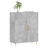 Buffet gris béton 69,5x34x90 cm bois d'ingénierie