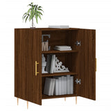 Brown oak sideboard 69.5x34x90 cm engineered wood