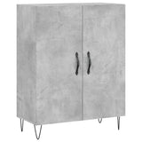 Concrete gray sideboard 69.5x34x90 cm engineered wood