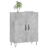 Concrete gray sideboard 69.5x34x90 cm engineered wood