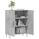 Buffet gris béton 69,5x34x90 cm bois d'ingénierie