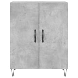 Concrete gray sideboard 69.5x34x90 cm engineered wood