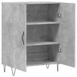 Concrete gray sideboard 69.5x34x90 cm engineered wood