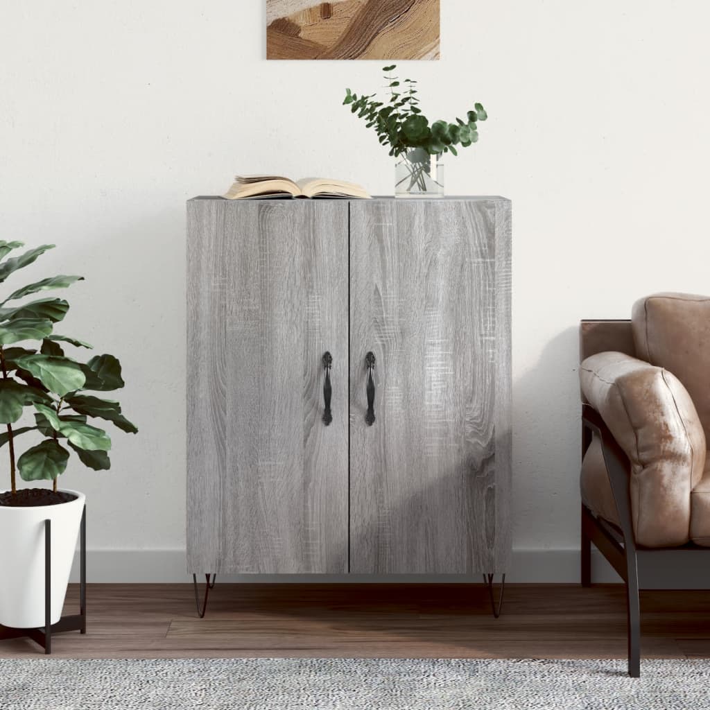 Sonoma gray sideboard 69.5x34x90 cm engineered wood