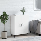 Sideboard Glossy white 69.5x34x90 cm Engineered wood