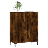 Buffet chêne fumé 69,5x34x90 cm bois d'ingénierie