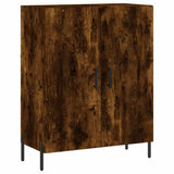 Buffet chêne fumé 69,5x34x90 cm bois d'ingénierie