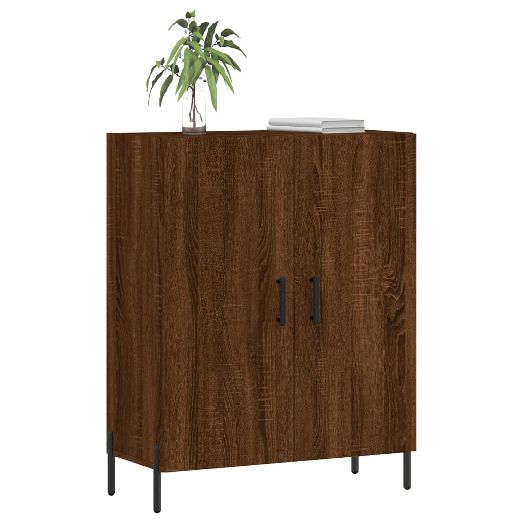 Brown oak sideboard 69.5x34x90 cm engineered wood